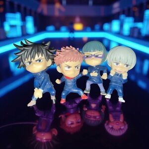 Bandai Jujutsu Kaisen Adverge Motion Megumi, Yuji, Maki, & Toge Mini Figures A33